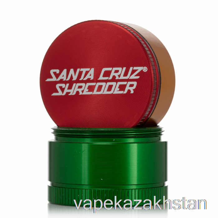 Vape Kazakhstan Santa Cruz Shredder 1.6inch Small 3-Piece Grinder Rasta (40mm)